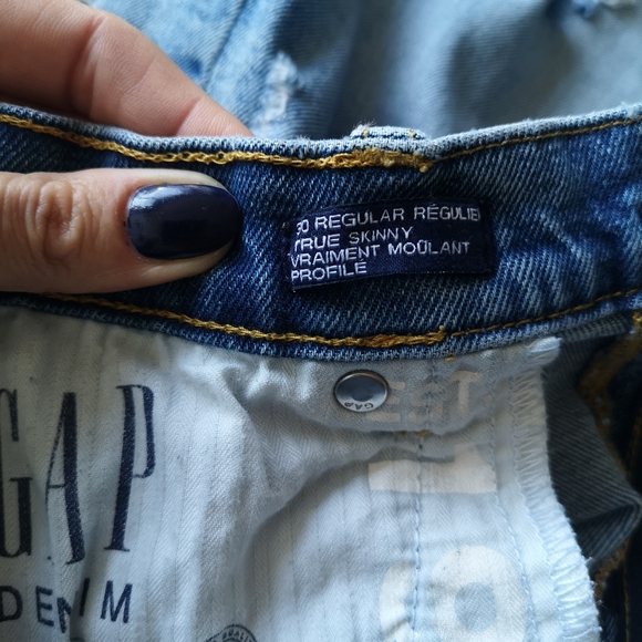The GAP Regular True Skinny women's jeans sz 30 - Picture 8 of 9